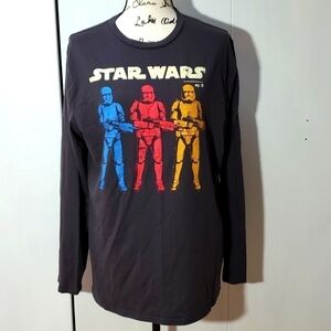 Star Wars- Vintage Star Wars Storm Troopers Black Longsleeve Shirt Sz.Large